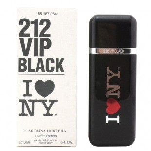 Carolina Herrera 212 VIP BLACK I LOVE NY 100ml edp TESTER