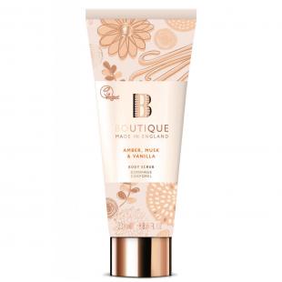 Скраб для тела Boutique Body Scrub Amber, Musk & Vanilla 225g