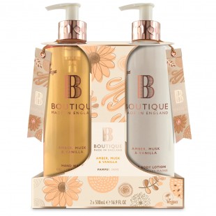 Набор для ухода за кожей рук Hand Care Duo Amber, Musk & Vanilla с ароматом амбры, мускуса и ванили