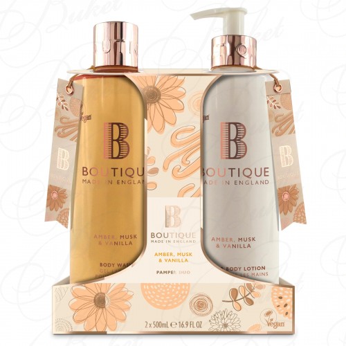 Набор для ухода за кожей тела Body Care Duo Amber, Musk & Vanilla с ароматом амбры, мускуса и ванили