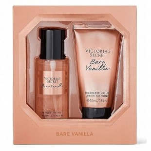 VICTORIA SECRET BARE VANILLA SET (b/mist 75ml+b/lot 75ml)