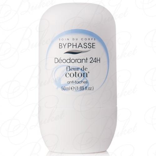 Дезодорант роликовый BYPHASSE 24H DEODORANT Cotton Flower 50ml