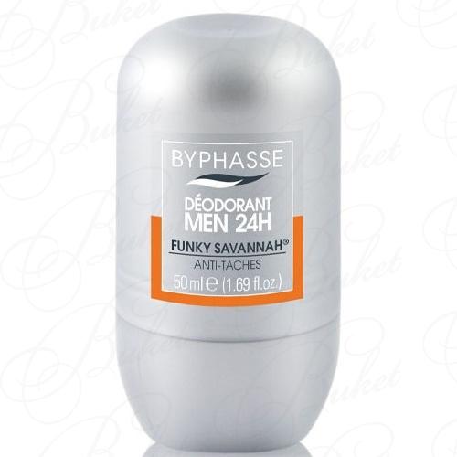 Дезодорант роликовый BYPHASSE 24H DEODORANT MEN Funky Savannah 50ml