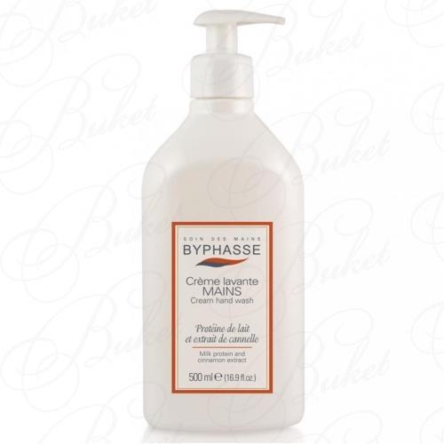 Жидкое мыло для рук BYPHASSE LIQUID CREAM HAND WASH Milk Protein And Cinnamon Extract 500ml