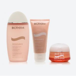 Набор BIOTHERM MULTI RECHARGE (крем для лица 50ml+крем-душ 75ml+крем для тела 75ml+косметичка)
