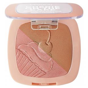 Румяна-бронзер для лица L`OREAL MAKE UP CHERIE ON THE CAKE №01 Cherry Fever
