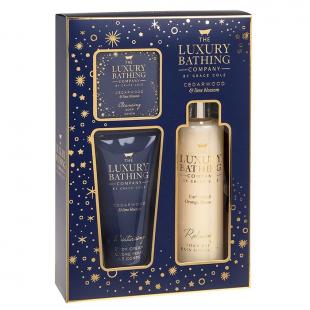 Набор подарочный Sparkle & Shine (пена для ванны 250ml+крем для тела 150ml+мыло для рук и тела 100g) с ароматом кедра и лимона