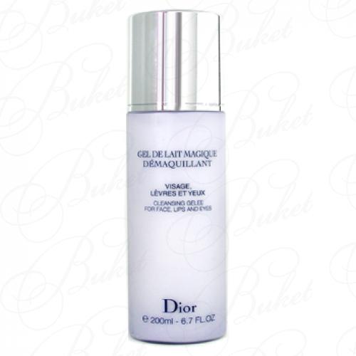 Гель для удаления макияжа CHRISTIAN DIOR SKIN CARE MAGIQUE GEL DE LAIT MAGIQUE DEMAQUILLANT CLEANSING GELEE FOR FACE AND EYES 200ml