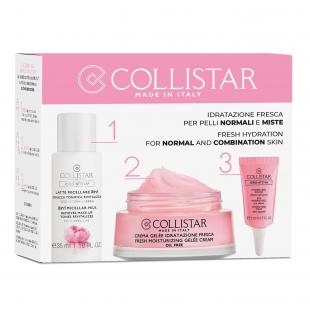 Набор COLLISTAR FRESH MOISTURIZING KIT (гель-крем для лица 30ml+мицеллярное молочко 3 в 1 для снятия макияжа 35ml+гидрогель для кожи вокруг глаз 5ml)