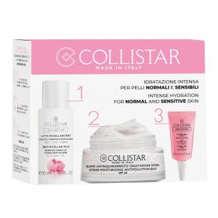 Набор COLLISTAR INTENSE MOISTURIZING KIT (бальзам для лица 30ml+мицеллярное молочко 3 в 1 для снятия макияжа 35ml+гидрогель для кожи вокруг глаз 5ml)