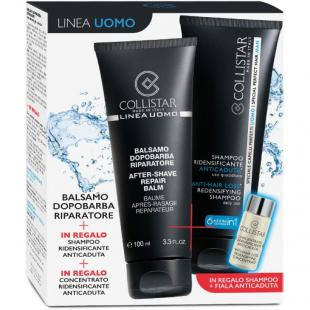 Набор COLLISTAR LINEA UOMO KIT (бальзам после бритья 100ml+шампунь для волос 100ml+концетрат для волос 6ml)