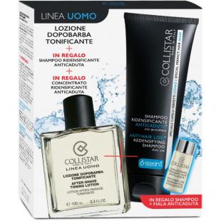 Набор COLLISTAR LINEA UOMO KIT (лосьон после бритья 100ml+шампунь для волос 100ml+концетрат для волос 6ml)