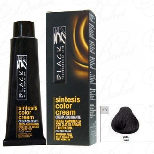 Крем-краска для волос Black Professional Line COLOR CREAM SINTESIS Ammonia Free 1.0 Черный 100ml