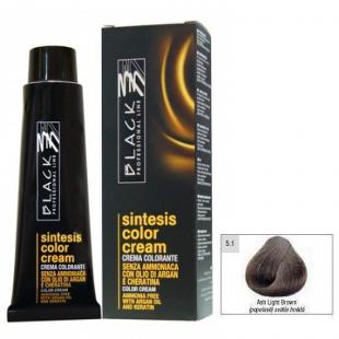 Крем-краска для волос Black Professional Line COLOR CREAM SINTESIS Ammonia Free 5.1 Пепельный светло-каштановый 100ml