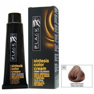 Крем-краска для волос Black Professional Line COLOR CREAM SINTESIS Ammonia Free 5.3 Золотистый светло-каштановый 100ml