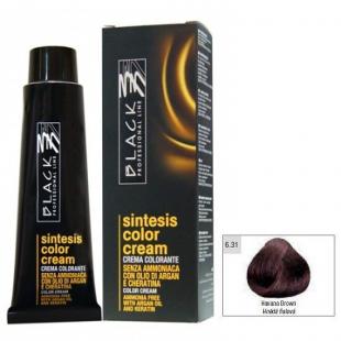 Крем-краска для волос Black Professional Line COLOR CREAM SINTESIS Ammonia Free 6.31 Светло-каштановый 100ml