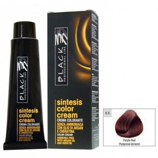 Крем-краска для волос Black Professional Line COLOR CREAM SINTESIS Ammonia Free 6.6 Пурпурный рыжий 100ml