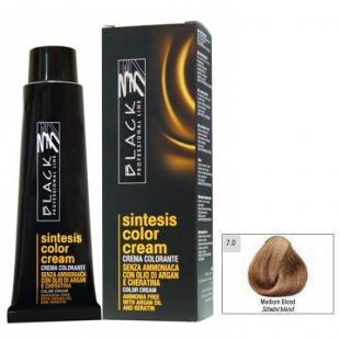 Крем-краска для волос Black Professional Line COLOR CREAM SINTESIS Ammonia Free 7.0 Средне-русый 100ml