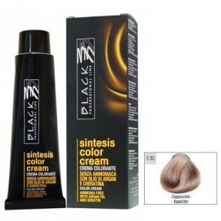 Крем-краска для волос Black Professional Line COLOR CREAM SINTESIS Ammonia Free 7.32 Капучино 100ml