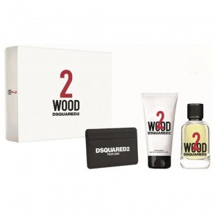 DSquared2 WOOD SET (edt 100ml+sh/gel 100ml+wallet)