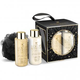Набор подарочный Ultimate Essentials (гель для душа 100ml+крем для тела 100ml+мочалка) с ароматом груши и нектарина