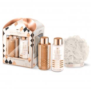 Набор подарочный Stand Out (гель для душа 100ml+крем для тела 100ml+мочалка) с ароматом груши и нектарина