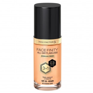 Тональный крем MAX FACTOR MAKE UP FACEFINITY ALL DAY FLAWLESS 3-in-1 VEGAN FOUNDATION №70W Warm Sand