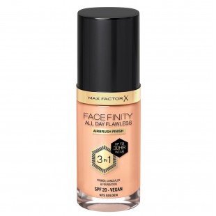 Тональный крем MAX FACTOR MAKE UP FACEFINITY ALL DAY FLAWLESS 3-in-1 VEGAN FOUNDATION №75N Golden