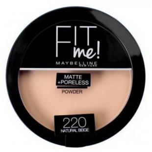 Пудра для лица MAYBELLINE MAKE UP FIT ME MATTE & PORELESS №220 Natural Beige