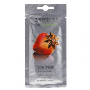 Маска для лица GREENLAND FRUIT EMOTIONS FACE MUSK Strawberry & Anise/Клубника-Анис 7ml