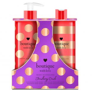 Набор для ухода за телом Boutique With Love Duo Strawberry Crush с ароматом клубники