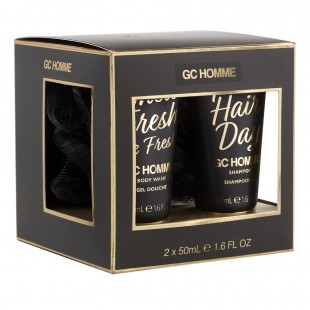 Набор подарочный GC HOMME Bold (гель для душа 50ml+шампунь для волос 50ml+мочалка)