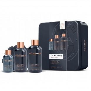 Набор подарочный GC HOMME Fine Grooming (гель для душа 250ml+шампунь для волос и бороды 50ml+пена для ванны 150ml+отшелушивающая губка для тела)