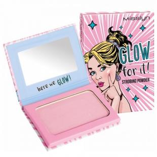 Пудра-хайлайтер для лица MISSLYN MAKE UP GLOW FOR IT! STROBING POWDER №06 Here We Glow!