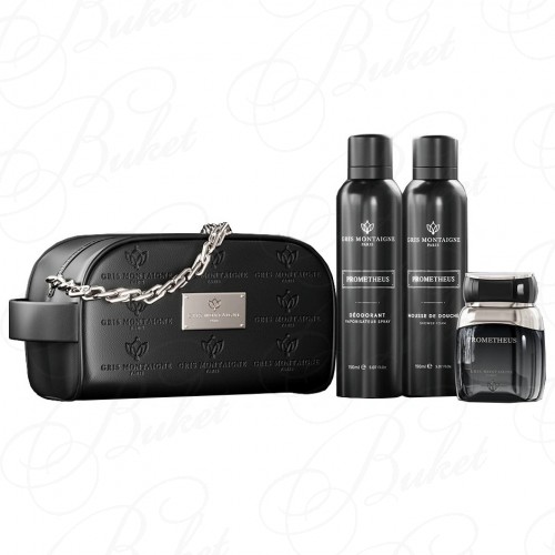 Набор Gris Montaigne Paris PROMETHEUS SET (extrait de parfum 80ml+sh/muss 150ml+deo 150ml+cosmetic bag)