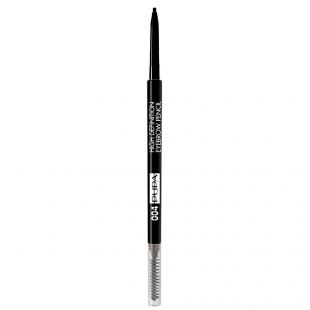 Карандаш для бровей PUPA MAKE UP HIGH DEFINITION EYEBROW PENCIL №004 Extra Dark/Черный