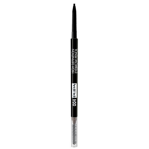 Карандаш для бровей PUPA MAKE UP HIGH DEFINITION EYEBROW PENCIL №004 Extra Dark/Черный