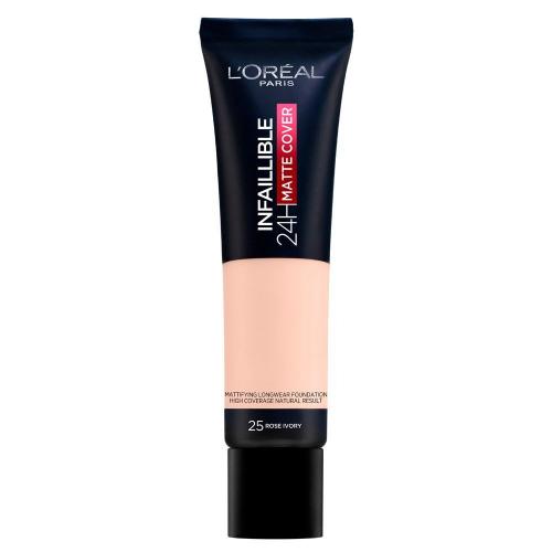 Тональный крем L`OREAL MAKE UP INFAILLIBLE 24H-MATTE COVER №025 Rose Ivory