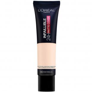 Тональный крем L`OREAL MAKE UP INFAILLIBLE 24H-MATTE COVER №090 Rose Porcelain