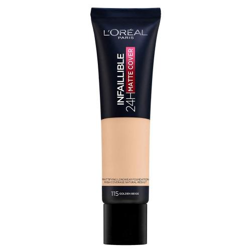 Тональный крем L`OREAL MAKE UP INFAILLIBLE 24H-MATTE COVER №115 Golden Beige