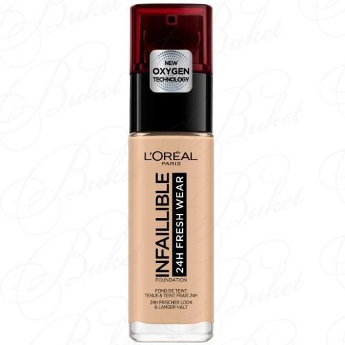 Тональный крем L`OREAL MAKE UP INFALLIBLE 24Н FRESH WEAR FOUNDATION №125 Naturel Rose/Натурально-Розовый