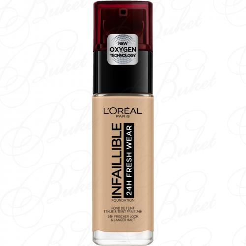 Тональный крем L`OREAL MAKE UP INFALLIBLE 24Н FRESH WEAR FOUNDATION №140 Golden Beige/Золотисто-бежевый