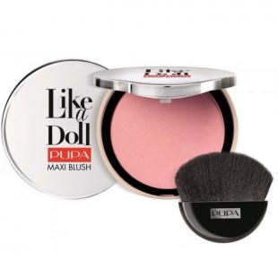 Румяна для лица PUPA MAKE UP LIKE A DOLL MAXI BLUSH №100 Candy Rose TESTER (прозрачная пластиковая упаковка без зеркала)