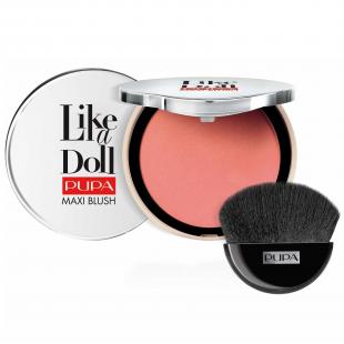 Румяна для лица PUPA MAKE UP LIKE A DOLL MAXI BLUSH №203 Intense Orange TESTER (прозрачная пластиковая упаковка без зеркала)