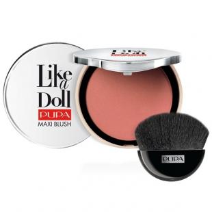 Румяна для лица PUPA MAKE UP LIKE A DOLL MAXI BLUSH №204 Vibrant Coral TESTER (прозрачная пластиковая упаковка без зеркала)