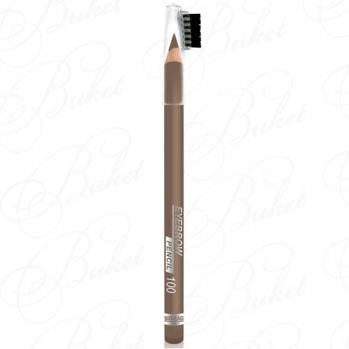 Карандаш для бровей LUXVISAGE EYEBROW PENCIL №100 Тауп