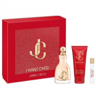 JIMMY CHOO I WANT CHOO SET (edp 100ml+edp 7.5ml+b/lot 100ml)