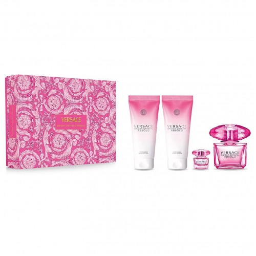 Набор VERSACE BRIGHT CRYSTAL ABSOLU SET (edp 90ml+edp 5ml+b/lot 100ml+sh/gel 100ml)