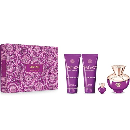 Набор VERSACE POUR FEMME DYLAN PURPLE SET (edp 100ml+b/lot 100ml+sh/gel 100ml+edp 5ml)