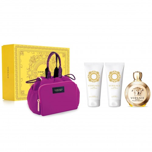 Набор VERSACE EROS POUR FEMME SET (edp 100ml+b/lot 100ml+sh/gel 100ml+bag)